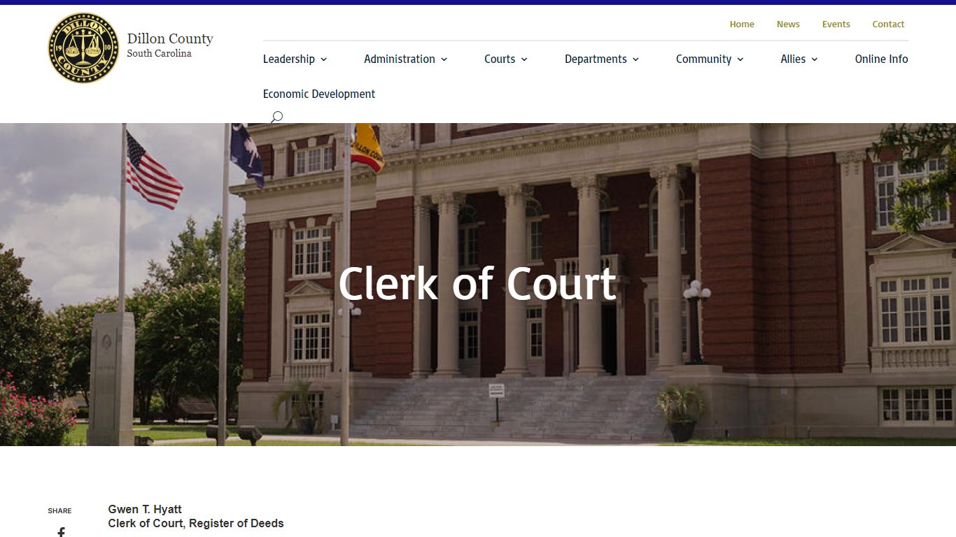 Clerk of Court|Dillon County
